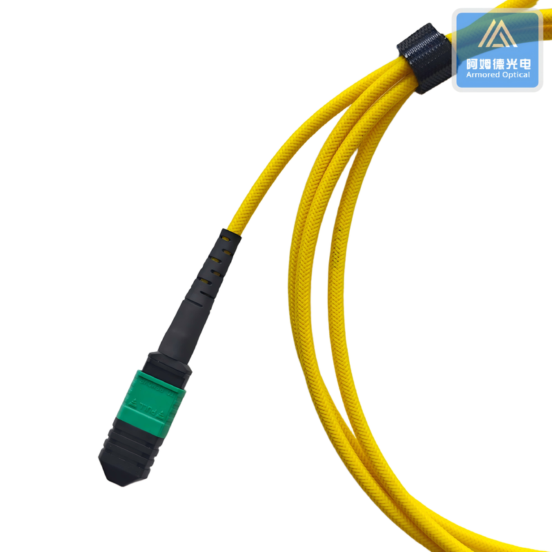 8 Cores 12 Cores MPO Patch Cord with PET braiding